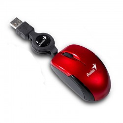 MOUSE GENIUS MICRO TRAVELER ROJO