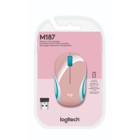 MOUSE INALAMBRICO LOGITECH M187 PINK BLISTER