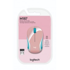 MOUSE INALAMBRICO LOGITECH M187 PINK BLISTER