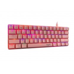 TECLADO MECANICO GAMER RGB 61 TECLAS C/ SOFT NISUTA NS-KBGZ61P