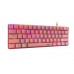 TECLADO MECANICO GAMER RGB 61 TECLAS C/ SOFT NISUTA NS-KBGZ61P