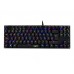 TECLADO MECANICO GAMER RGB 88 TECLAS C/ SOFT NISUTA NS-KBGZ88